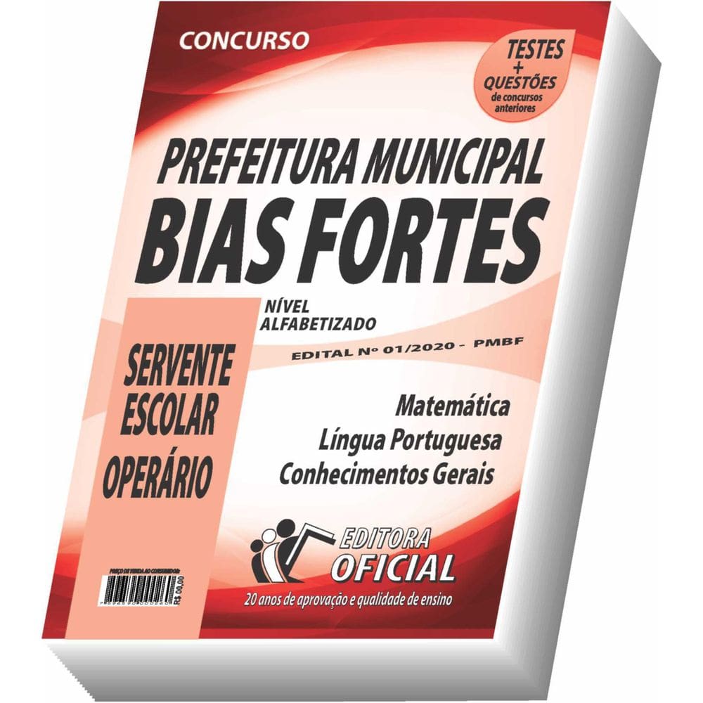 Apostila Prefeitura De Bias Fortes - Escolar E Operário