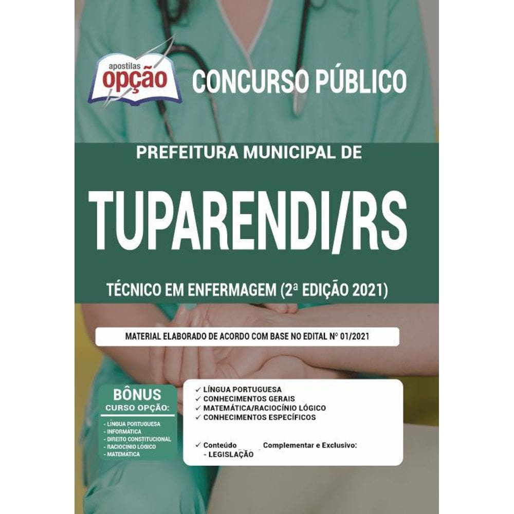 Apostila Tuparendi Rs - Técnico Em Enfermagem