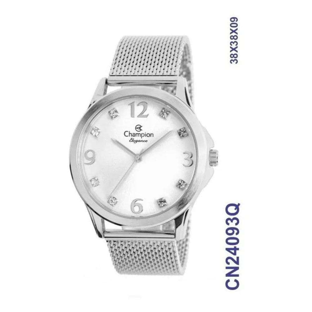 Relógio Feminino Champion Cn24093Q Prata