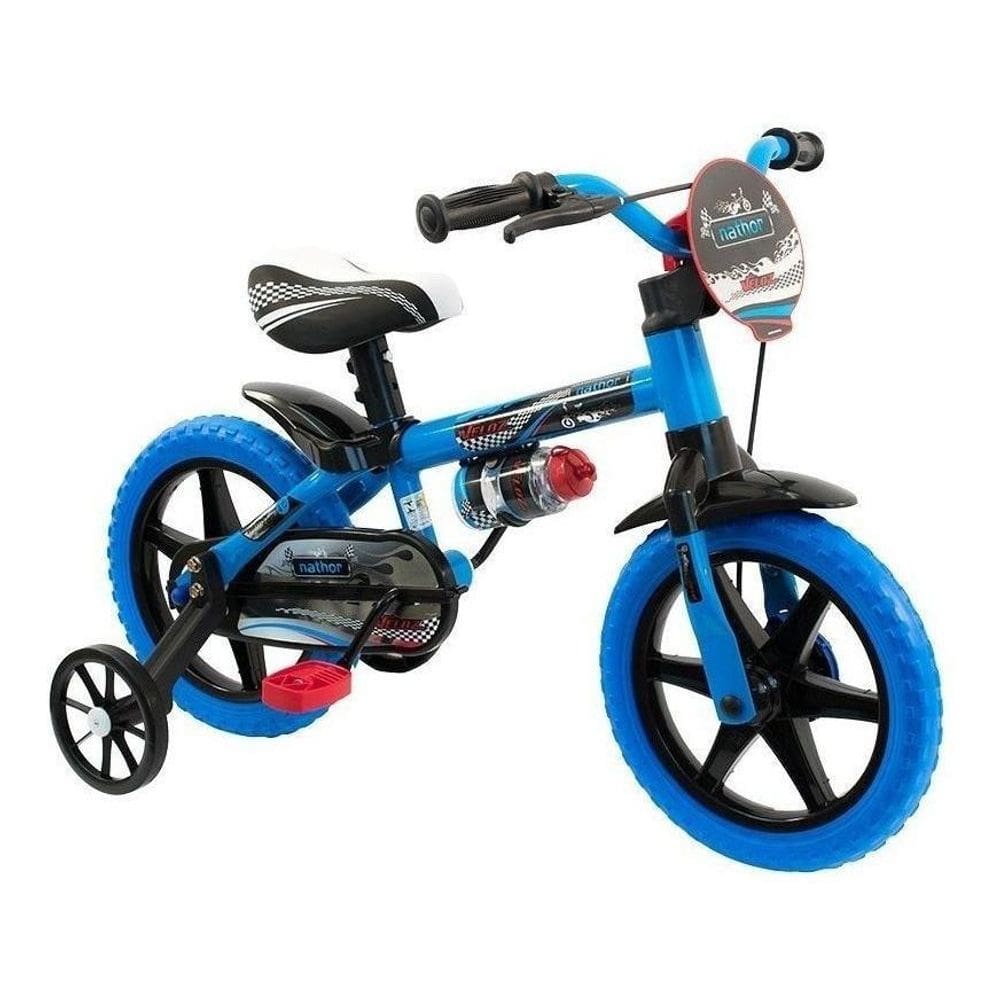 Bicicleta Infantil com Rodinhas Aro 12 Veloz Nathor