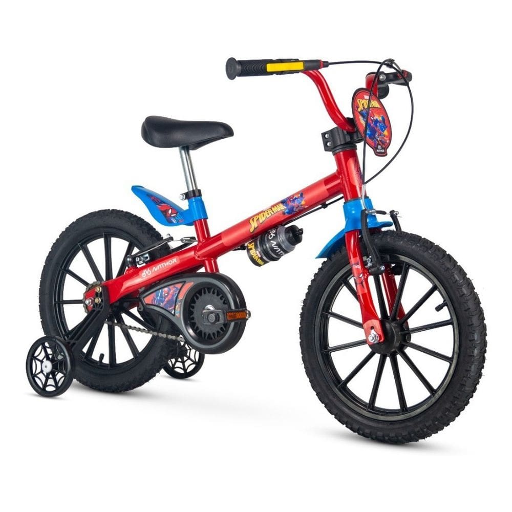 Bicicleta Infantil Nathor Spider Man Aro 16 Vermelho/azul