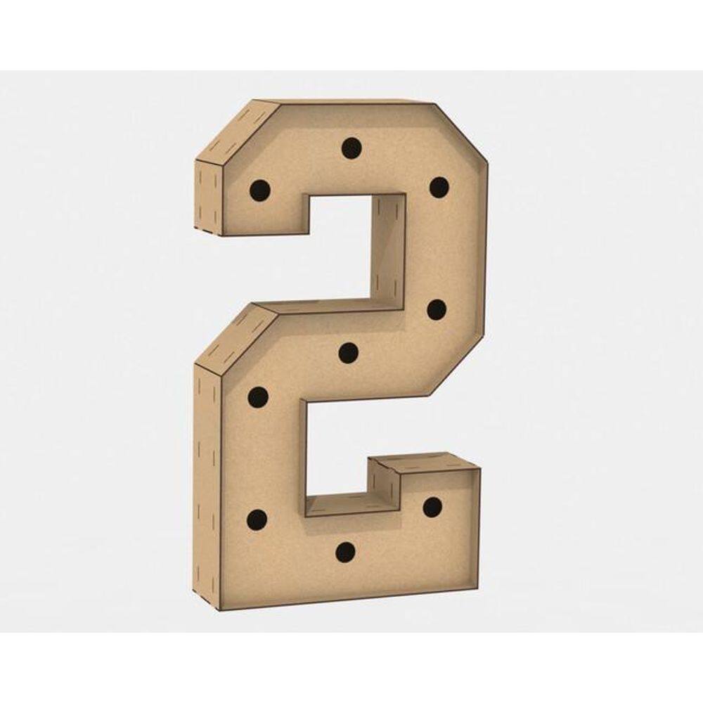 Letra Caixa Grande Mdf 80cm de Altura Decoração