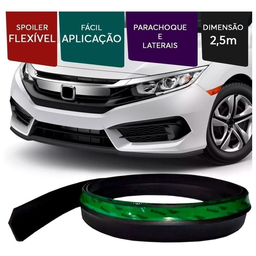 Saia Spoiler Polo Front Z Lip Borracha Esportivo Ez Lip