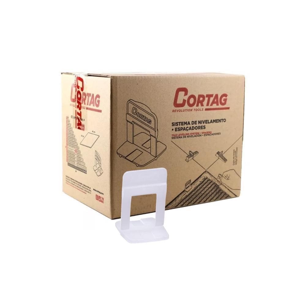 Espaçador Nivelador 1,0Mm Slim  1000 Unidades  - Cortag