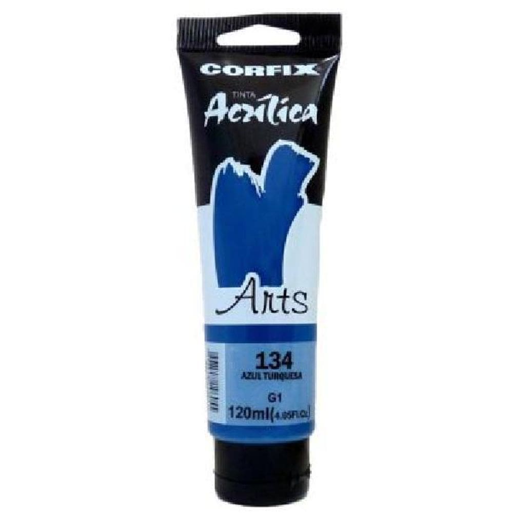 Tinta Acrílica Arts Azul Turquesa 134
