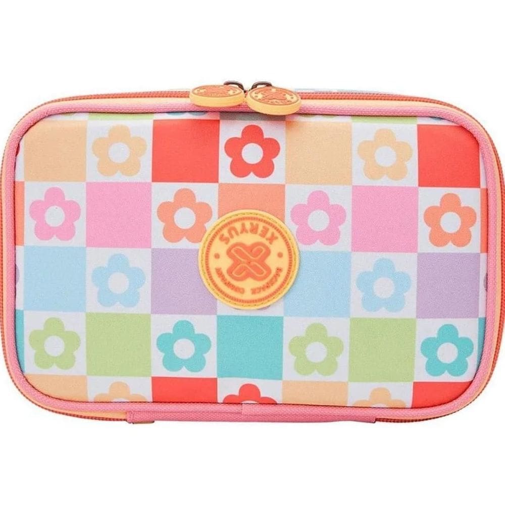 Estojo Box College Daisy Multicolorido Lisa
