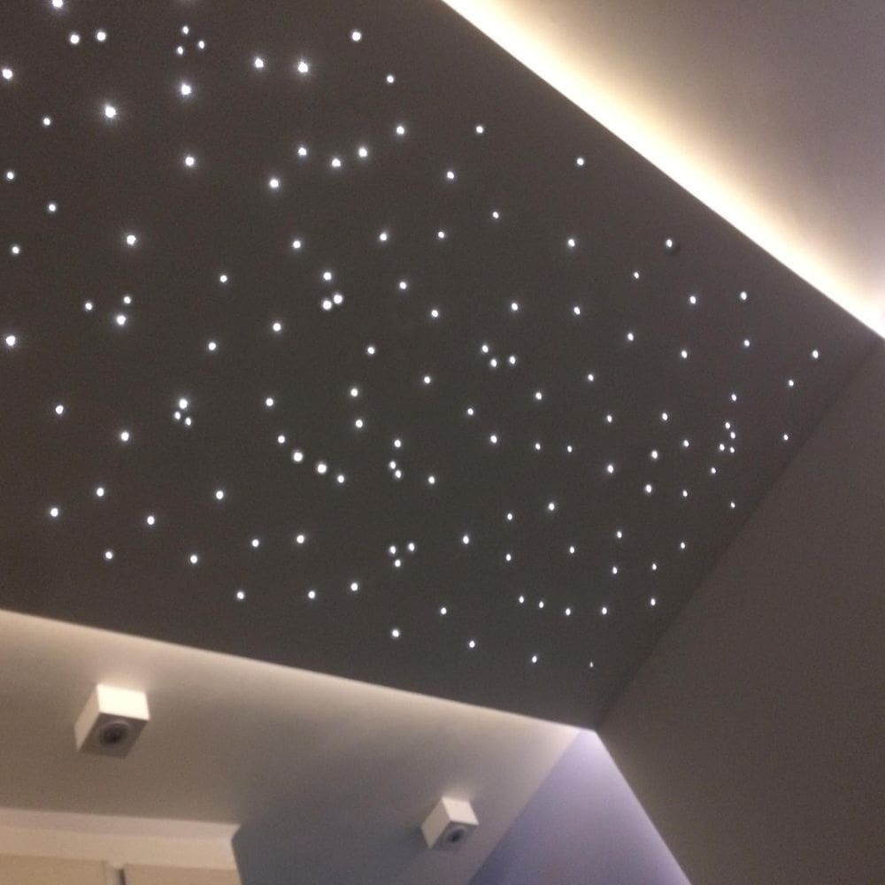 Kit Noite Estrelado Fibra Ótica Iluminação 300 Teto Branco