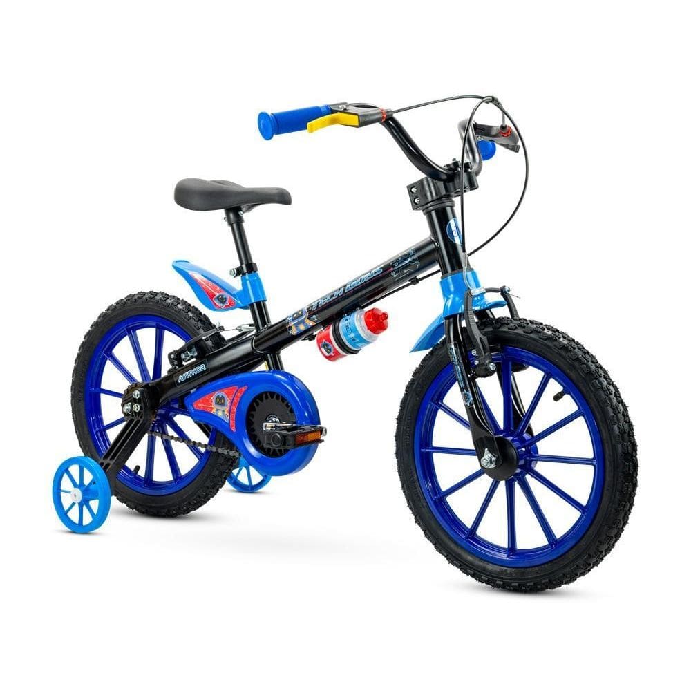 Bicicleta Nathor Tech Boys Aro 16 Com Rodas De Treinamento