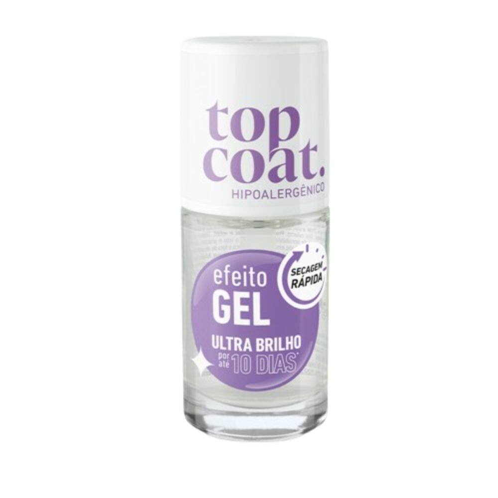 Esmalte Blant Top Coat Efeito Gel Ultra Brilho 8,5Ml