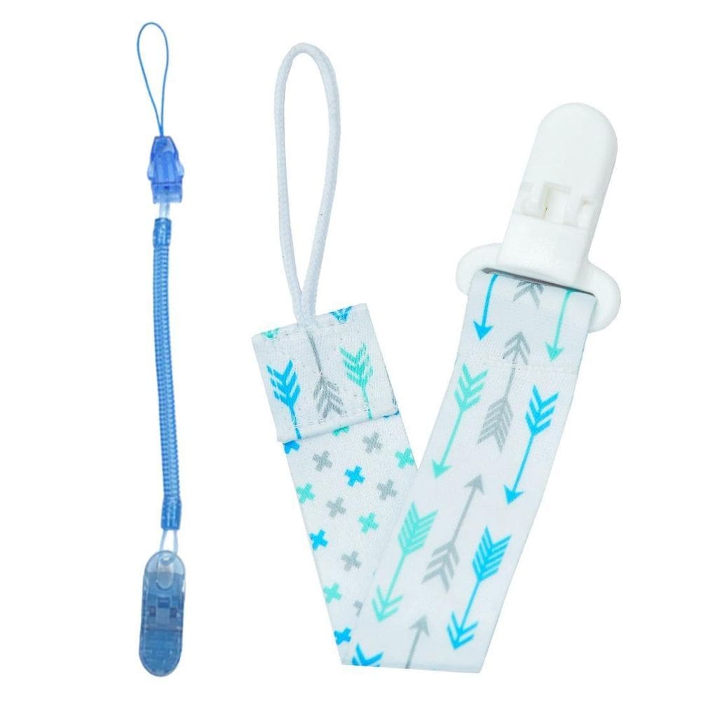 Combo 1 Prendedor De Chupeta Estampado E 1 Mola Pietra Baby