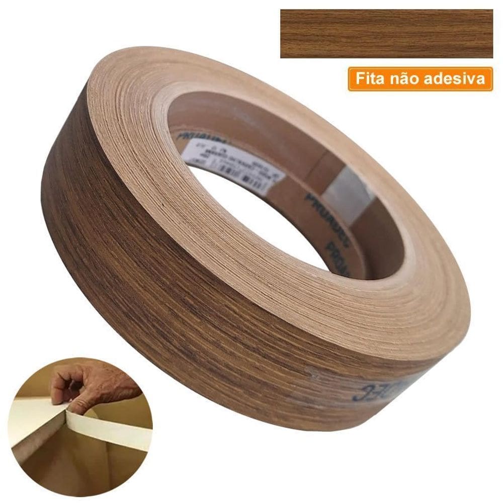 Fita De Borda PVC Carvalho Guaraná 22mm X 20m Proadec