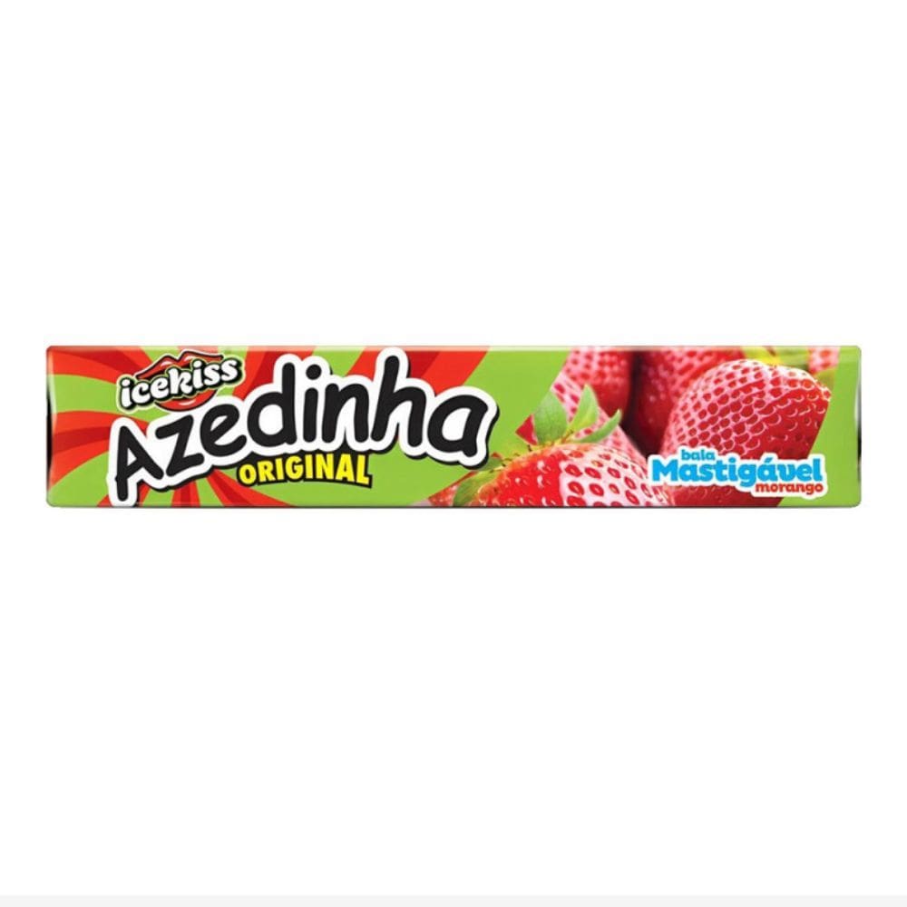 Bala icekiss Azedinha Mastigável Morango 35g