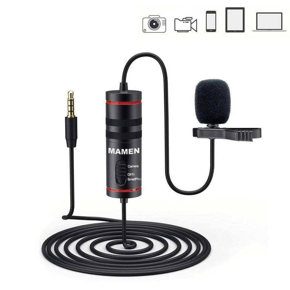 Microfone Lapela  Mamen Km-D1 Smartphones,