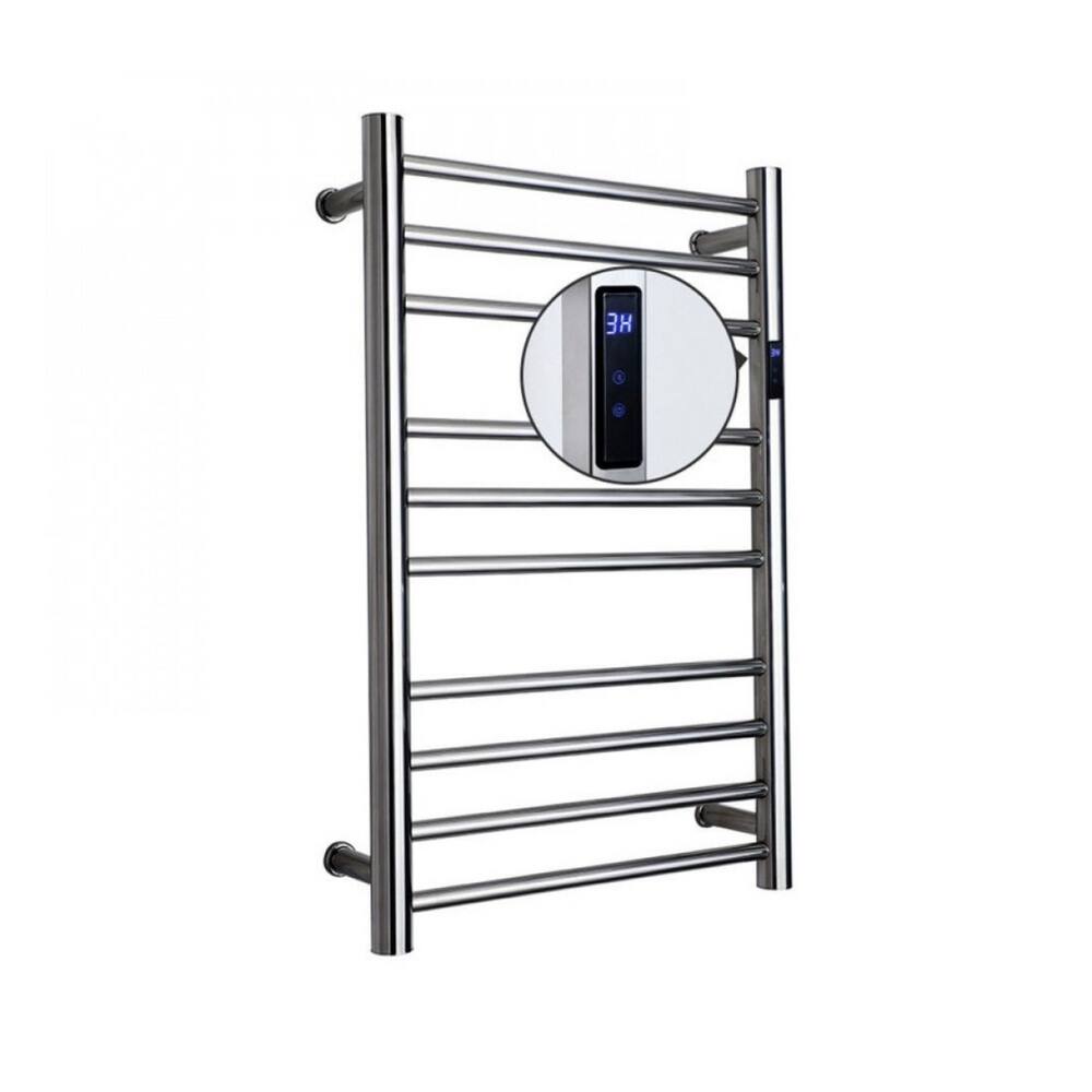 Toalheiro Térmico Redondo Inox Polido Fio Superior Direito