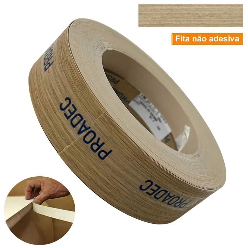 Fita De Borda PVC Carvalho Avenna 22mm X 20m Proadec