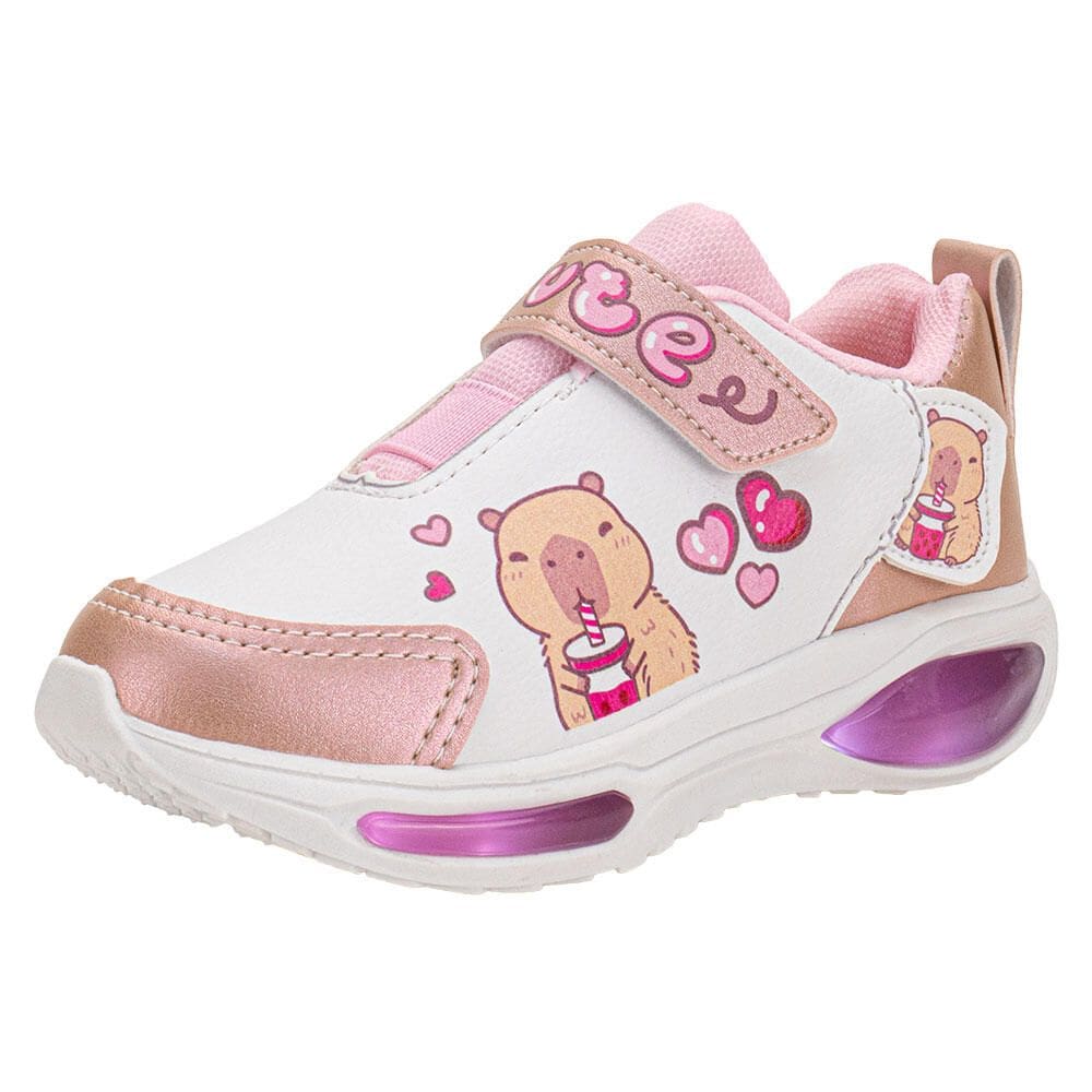 Tênis Infantil Capivara Led Minipé Mp2530