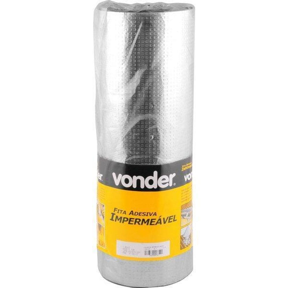 Fita Adesiva Impermeável 45Cmx10M Aluminizada - Vonder