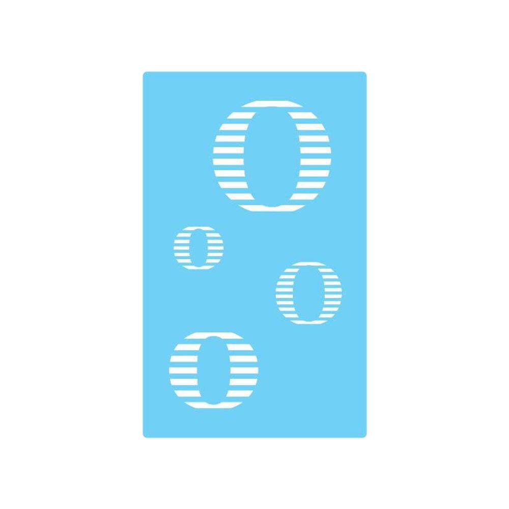 Stencil De Parede Tamako Alfabeto Letra O 55X90Cm - Ref 315