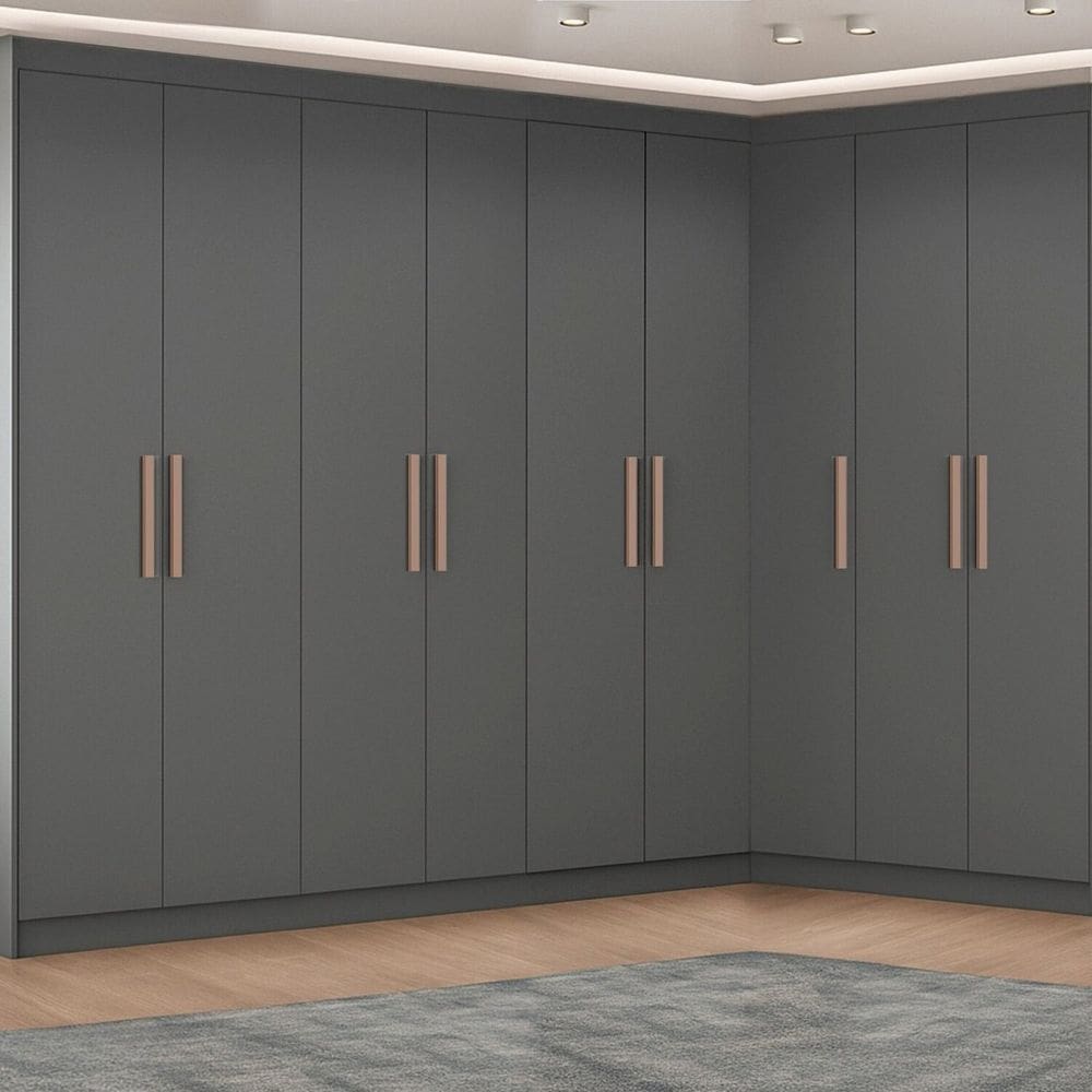 Guarda-roupa Modulação 9 Portas Canto Paris Onix