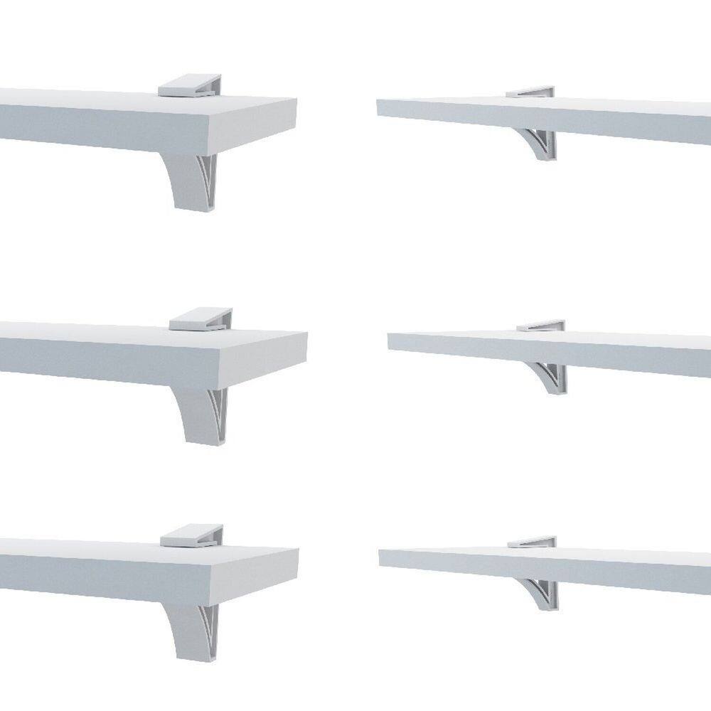 Prateleira em Mdp com Suporte Belle 7,8 X 40cm Decore Branco