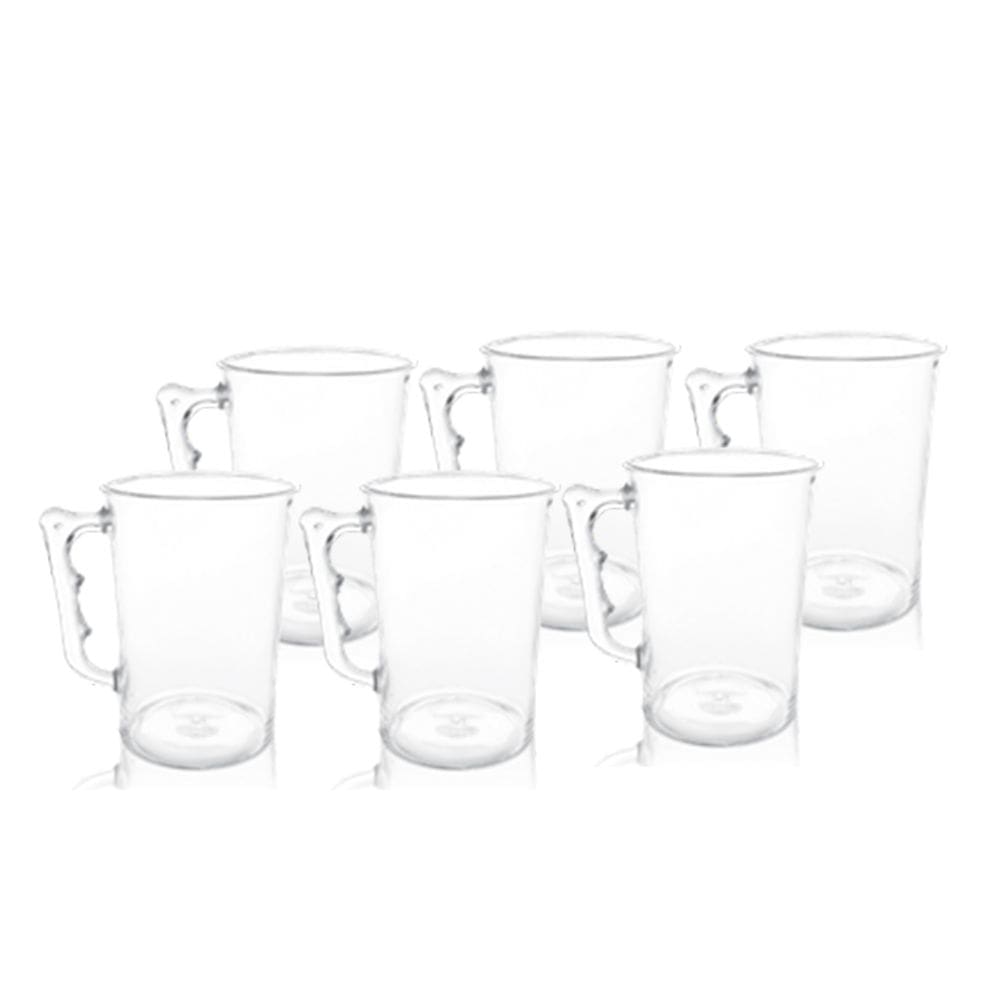 Jogo de Caneca Acrilico PS com 6 peças - KrystalON Copos