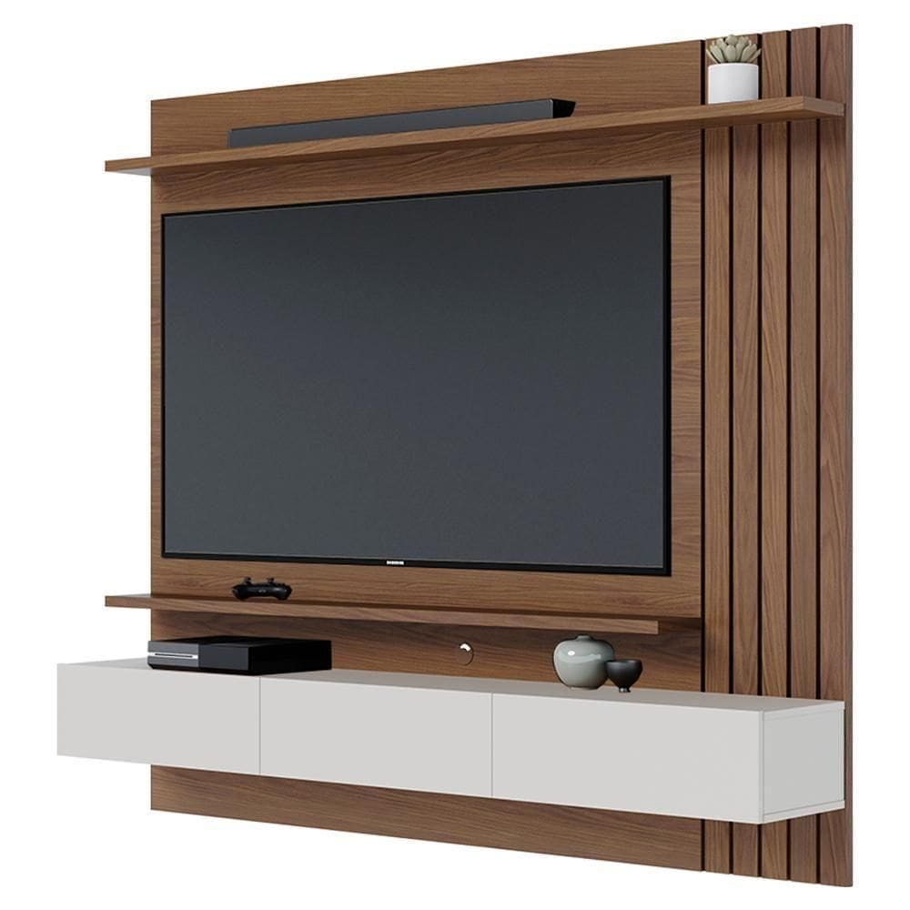 Painel Suspenso TV 70” 180 Cm Juriti Colibri Amendoa  Matte