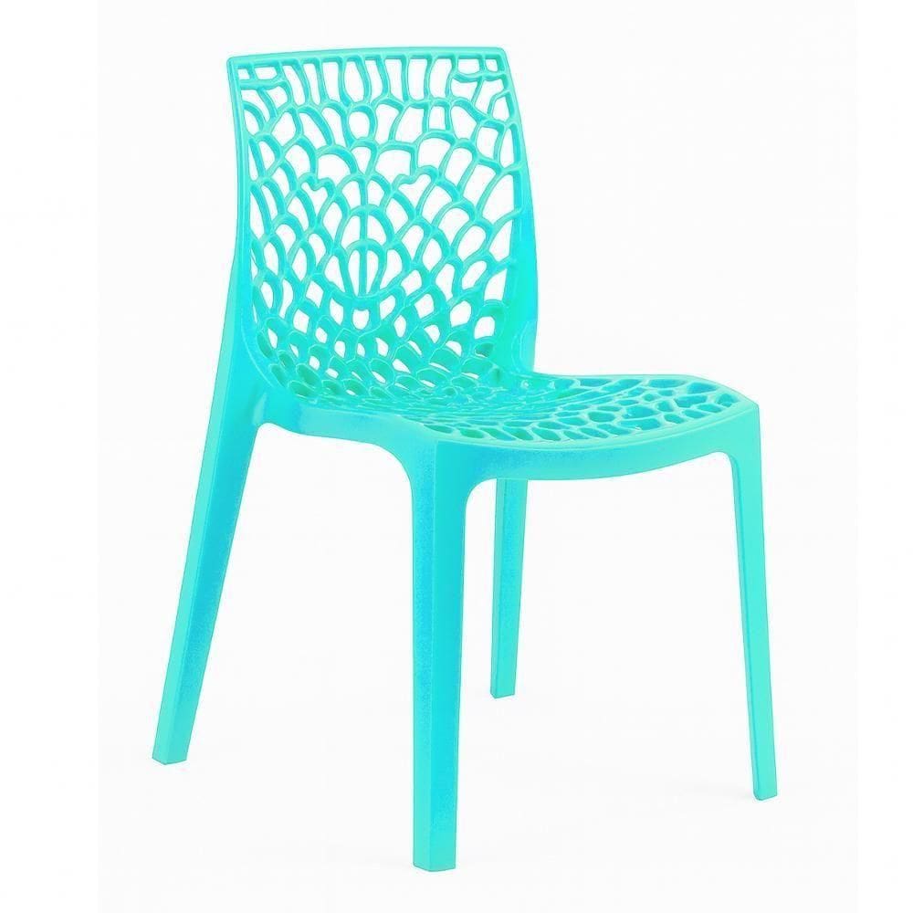 Cadeira De Jantar Cozinha Gruvyer Azul Tiffany Azul Piscina