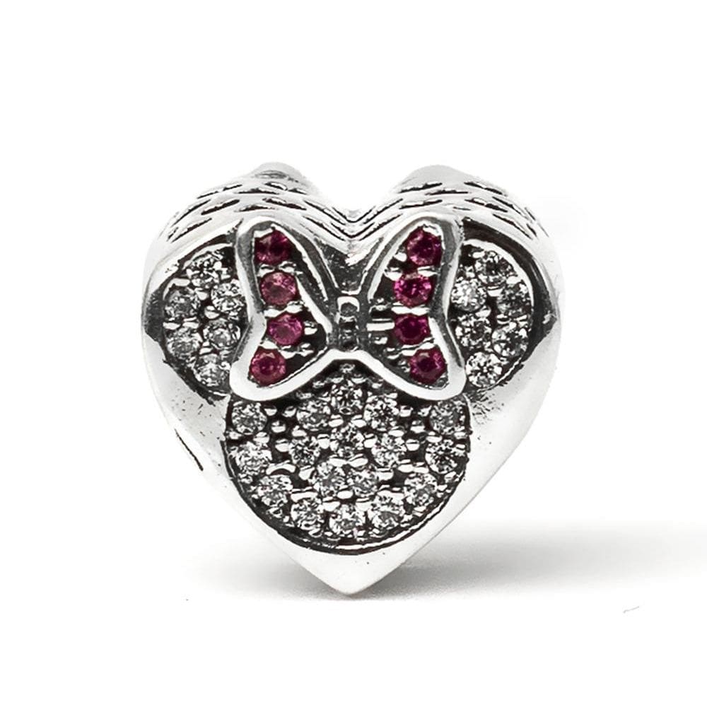 Berloque Separador Coração Minnie