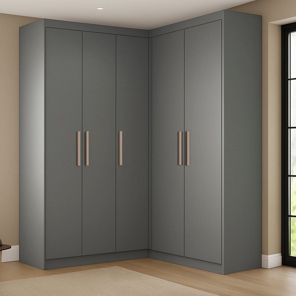 Guarda-roupa Modulação 5 Portas Canto Paris Onix