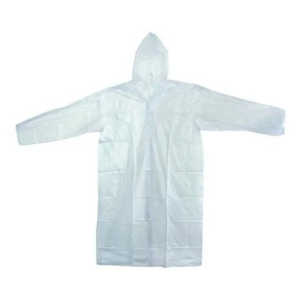 Capa De Chuva Descartável Unissex Transparente Adulto