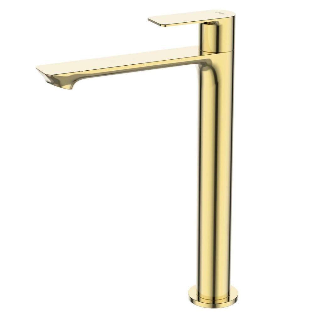 Torneira de Mesa Bica Alta para Lavatório Mykonos Jiwi Dourado