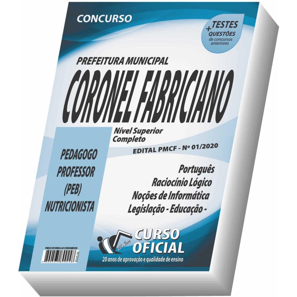 Apostila Coronel Fabriciano - Nutricionista