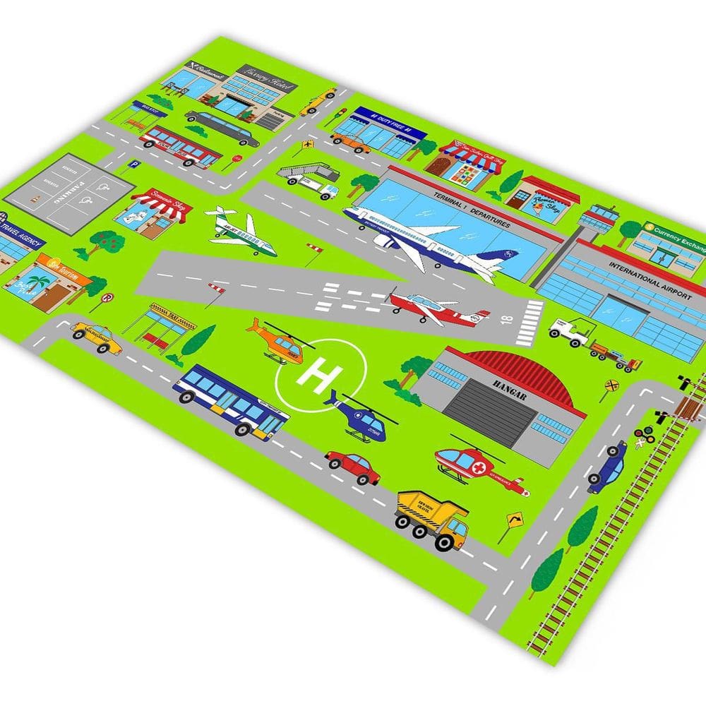 Pista Para Carrinhos Com Aeroporto Aviões 1,4X1,0M