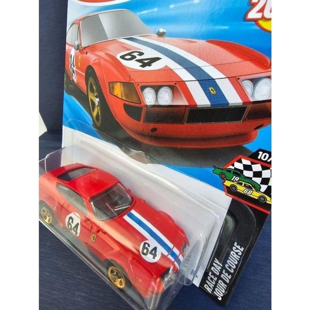 FERRARI 365 GTB4 COMPETIZIONE ×２ ホットウィール Hot Wheels Race Day – Ferrari 365 GTB4 Competizione – Universo Hot