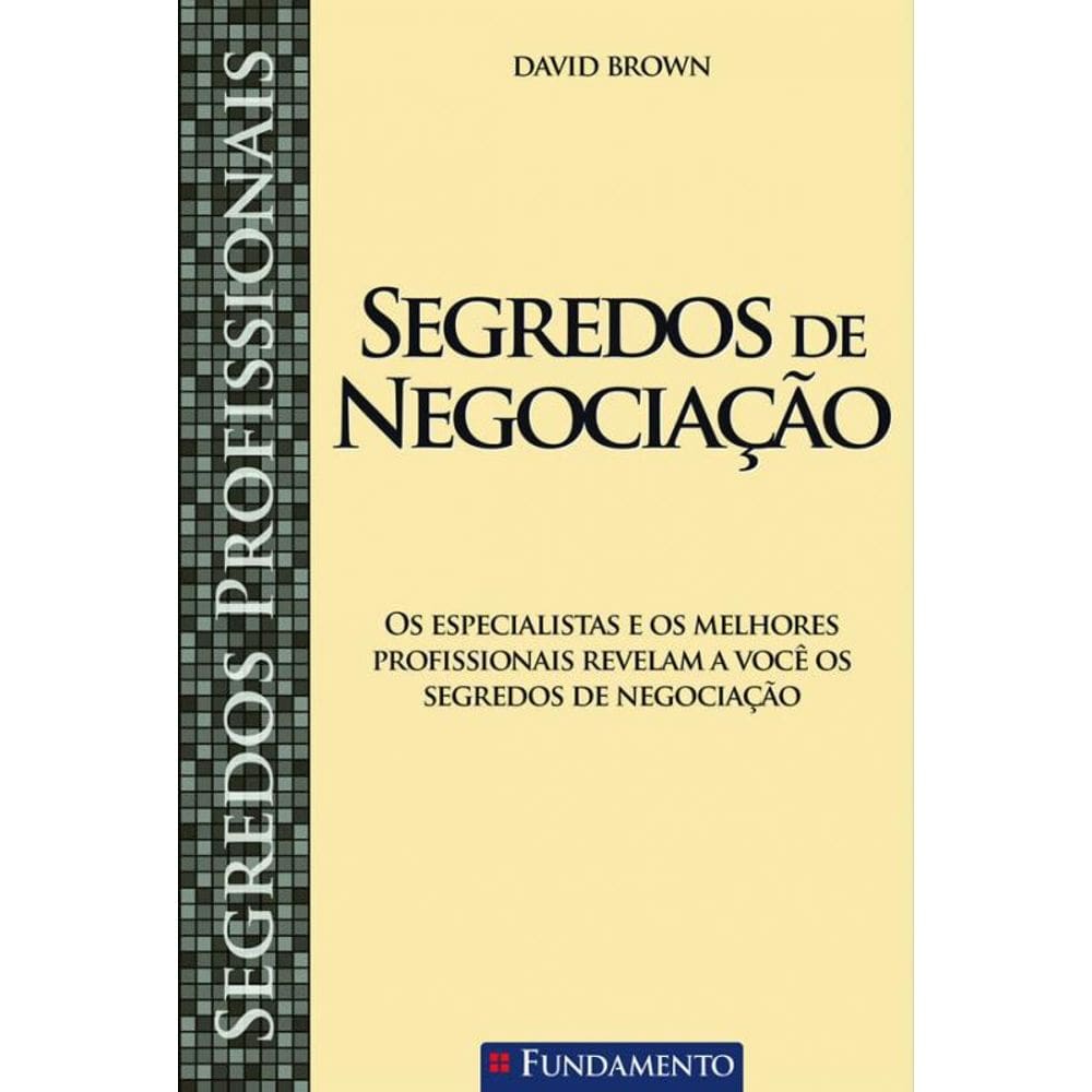 Livro Segredos De Negociacao