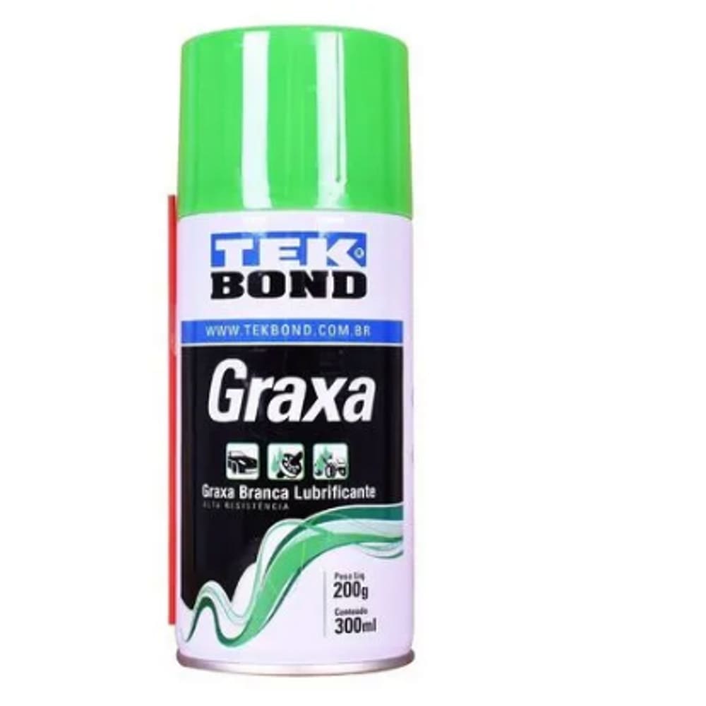 Graxa Spray Branca 300Ml / 200G Tekbond