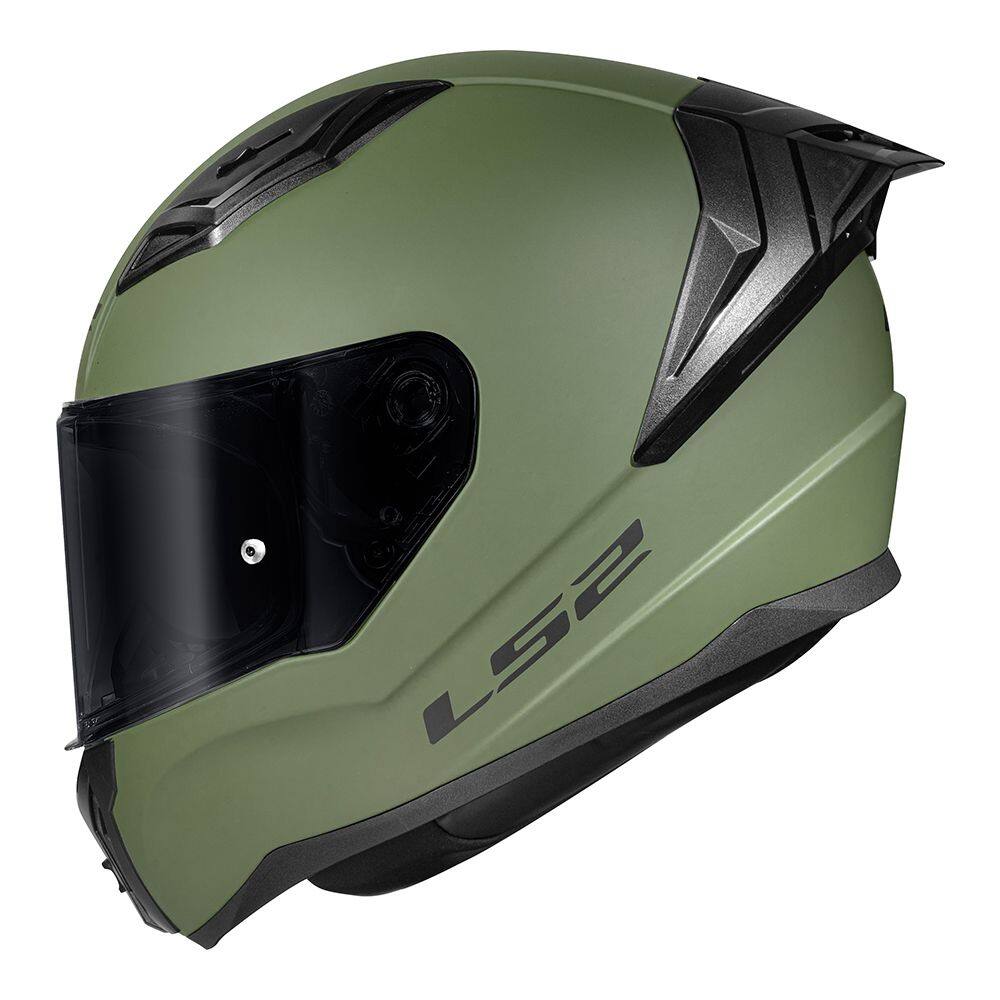 Capacete LS2 FF810 Vigo Monocolor Verde Militar Fosco