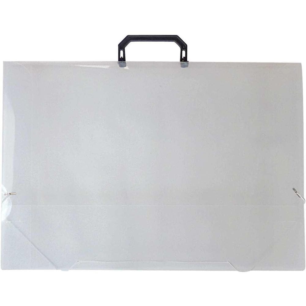 Maleta Plástica Com Alça A3 Cristal 23Mm