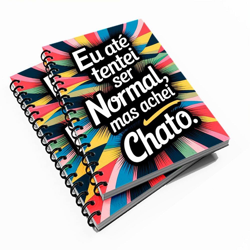 Caderno Universitário 200 fls10 Mat Mot Tentei Ser Normal