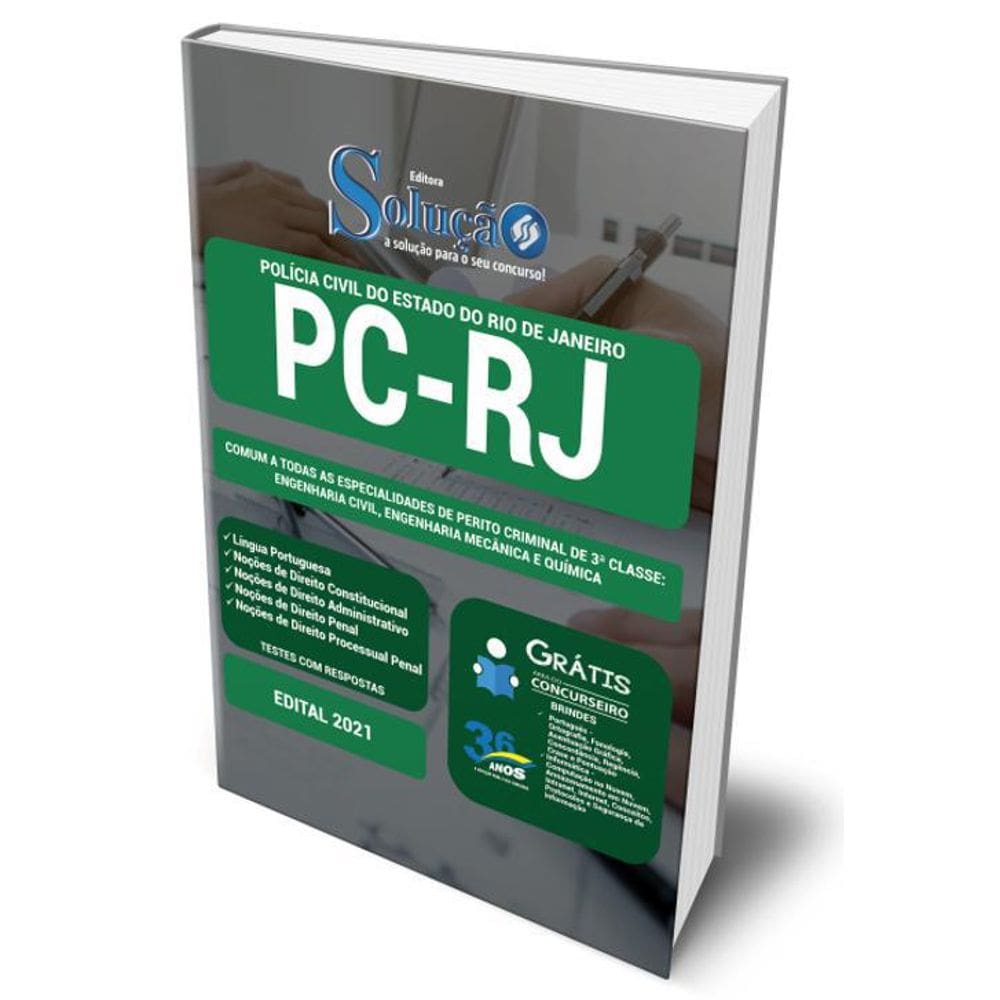 Apostila Pc Rj - Comum As Especialidades De Perito Criminal