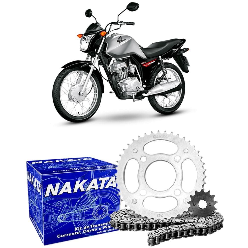 Kit Relação Transmissão CG 125 2014 a 2018 Com Retentor