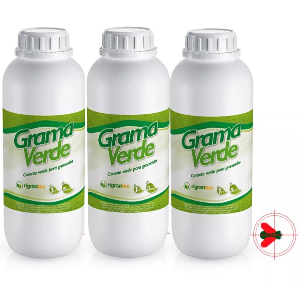 3 Grama Verde Corante Biodegradável E Atóxico P Gramados 1l