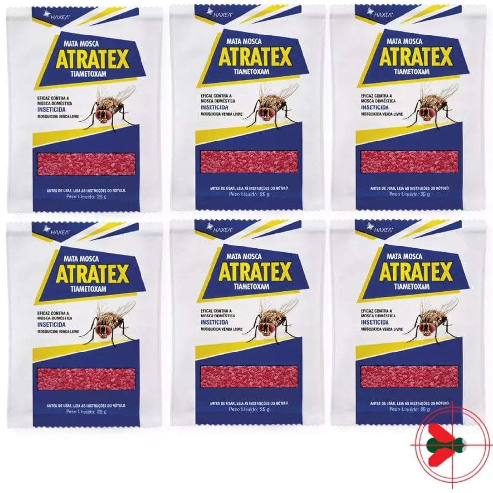 6 Atratex T Isca Com Atrativo Sexual Para Moscas Sachê  25g