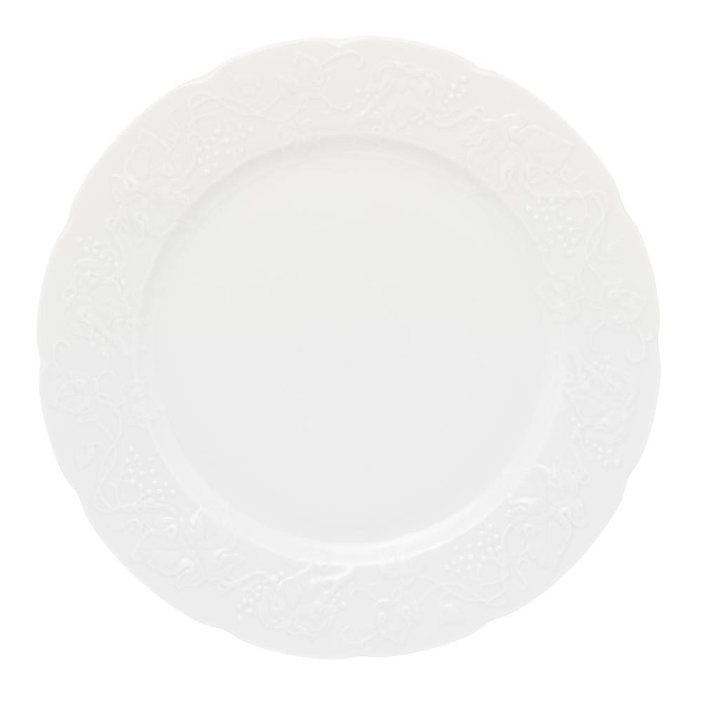 Conjunto 6 Pratos Rasos de Porcelana Limoges Vendange 27cm - Wolff