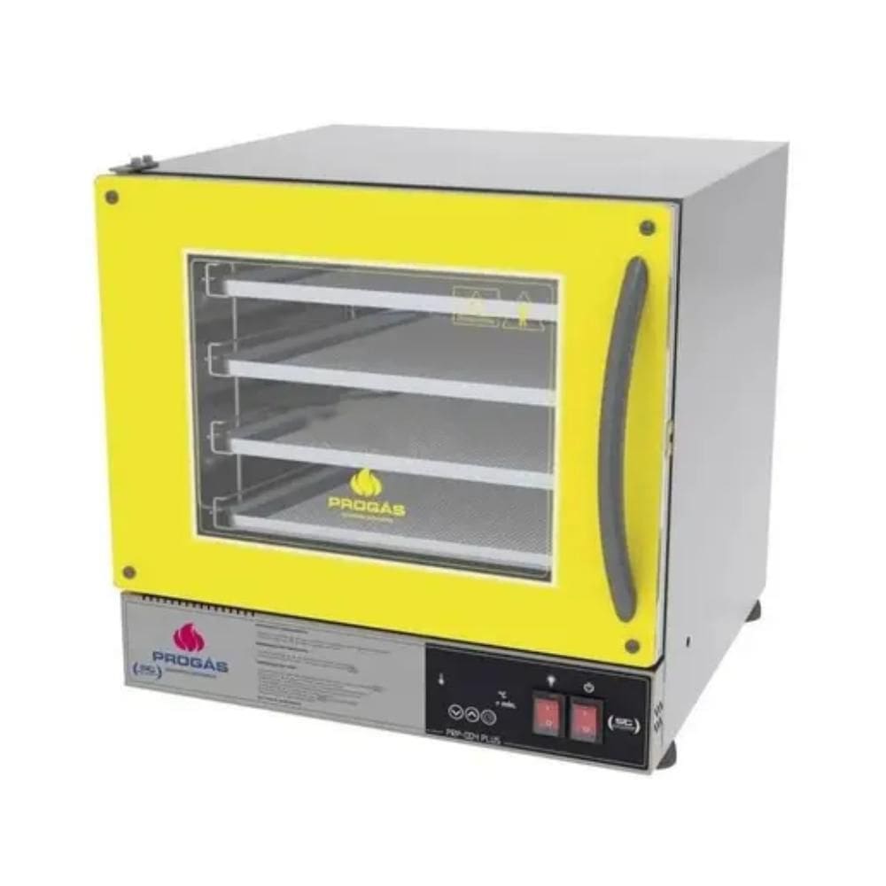 Forno Elétrico Turbo Progás Plus Amarelo Compacto com Economia e Estilo 127V - PRP-004 PLUS