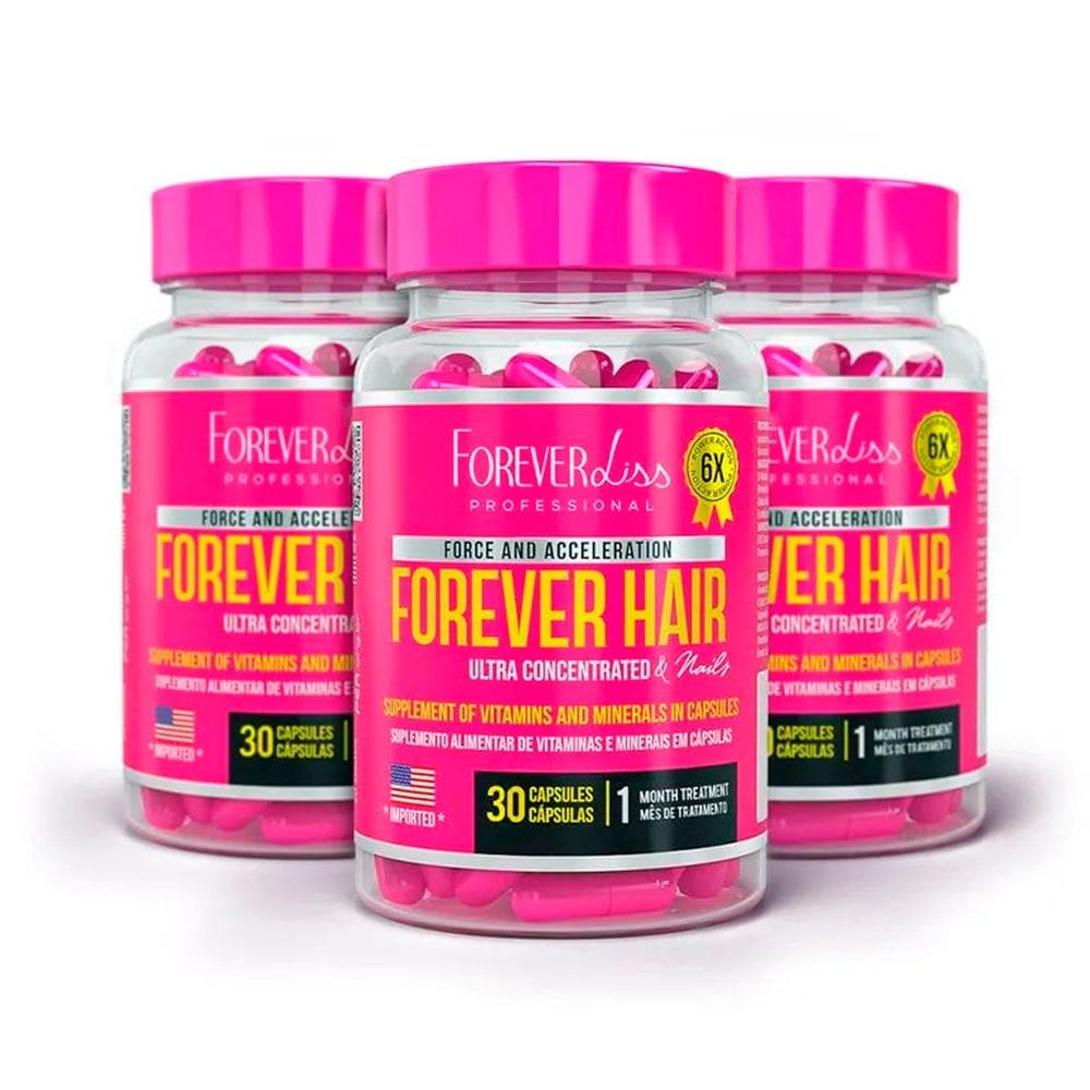 Kit Forever Hair Crescimento Acelerado 90 dias Forever Liss