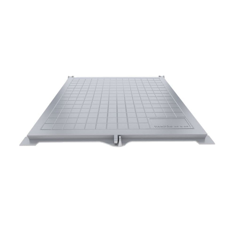 Tampão Articulado S Rebaixo Passagem Inspeção Cinza 60x60cm