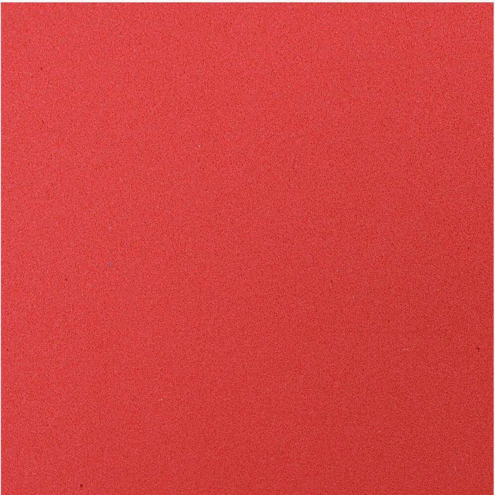 Placa Em Eva Atoalhado 48X40Cm Vermelho 2Mm