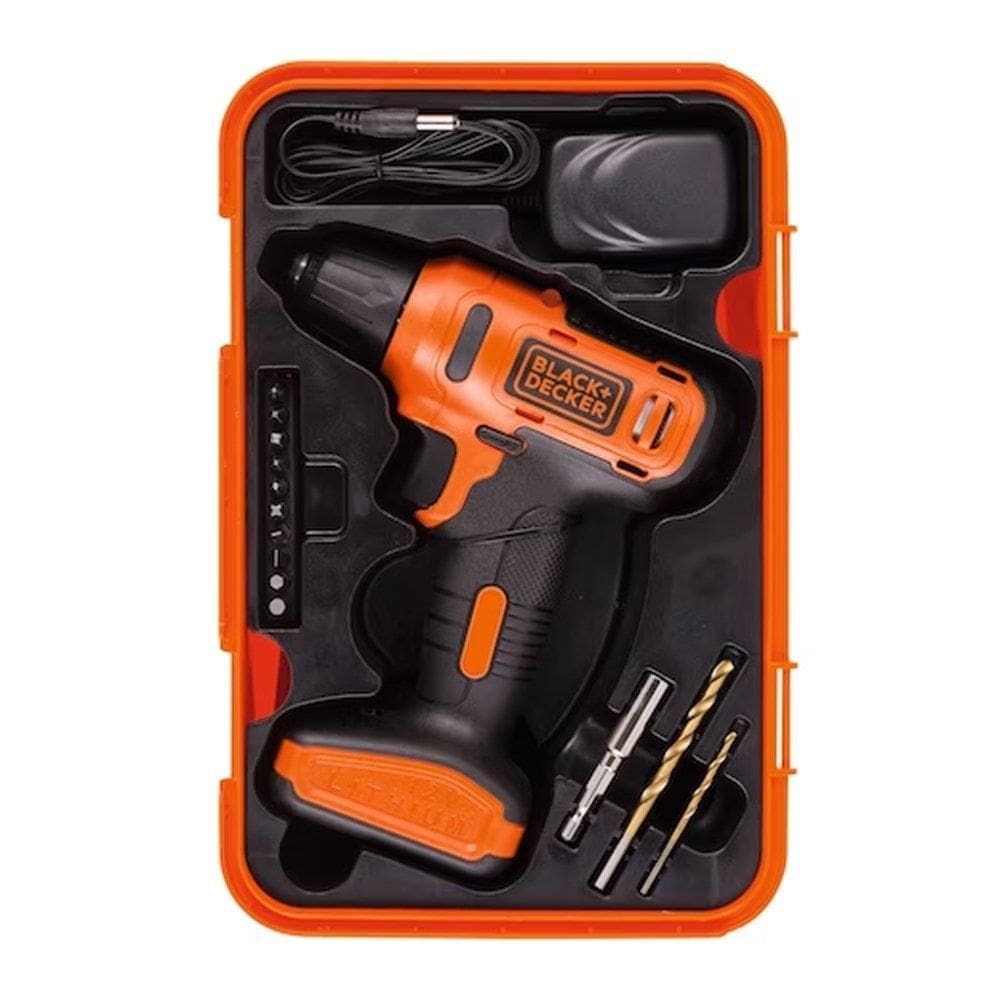Furadeira/Parafusadeira Black & Decker LD12SPBR 3/8&quot; 12V VVR com 13 Acessórios Bivolt