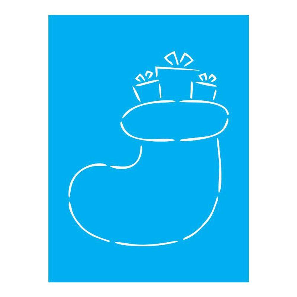 Stencil Tamako Meia Natal - 15X20Cm - Ref A3278